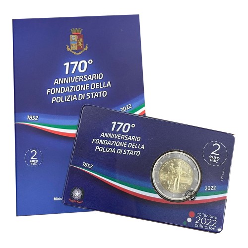 Italia - 2022 - 2€ Polizia (blister)
