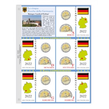 Abafil Fogli 2€ Germania 2022 5z. Wartburg