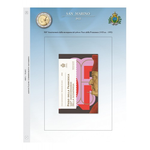Abafil S.Marino Foglio 2€ 2022 Della...