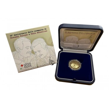 Italia - 2022 - 2€ Falcone e Borsellino PROOF