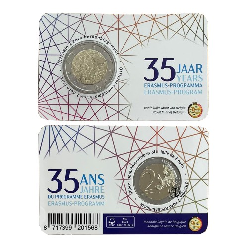 Belgio - 2022 - 2€ Erasmus coincard...