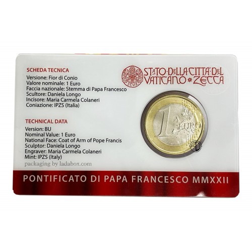 Vaticano - 2022 - Coin Card 1€ (n.1)