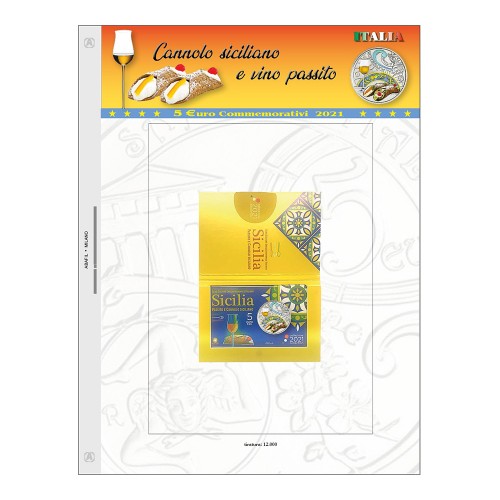 Abafil Italia 5€ Foglio 2021 - Sicilia