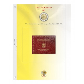 Abafil Vaticano Foglio 2€ 2021 - Dante