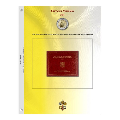 Abafil Vaticano Foglio 2€ 2021 -...