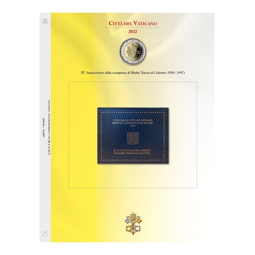 Abafil Vaticano Foglio 2€ 2022 -...