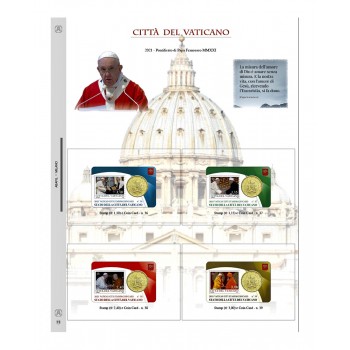 Fogli Vaticano Stamps&Coincard 2021 Pontificato - Abafil