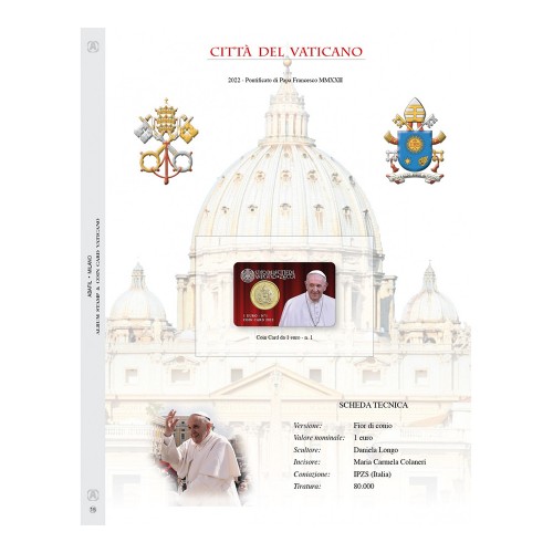 Fogli Vaticano Coincard 2022 1€ - Abafil