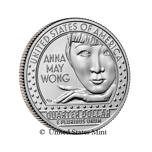 USA 1/4$ 2022 Anna May Wong
