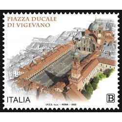 Italia 2022 - Piazza Ducale di Vigevano IN TESSERA