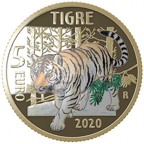 Italia - 2020 - 5€ Tigre