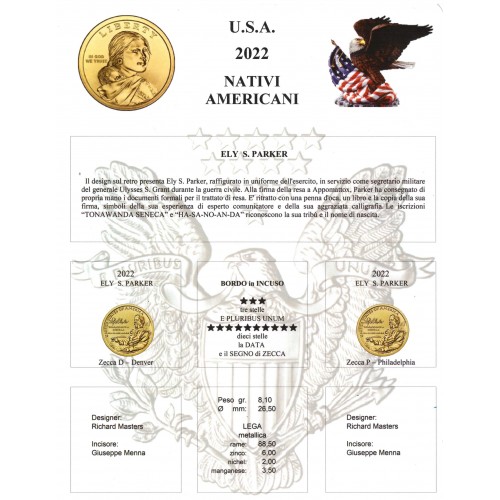 Foglio 2022 per $ Nativi Americani