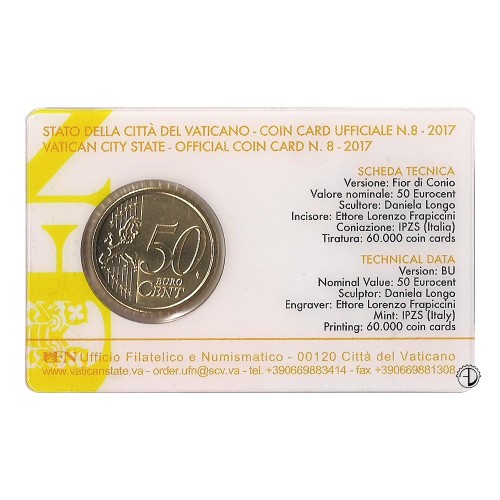 Vaticano - 2017 - Coin Card (n.8)