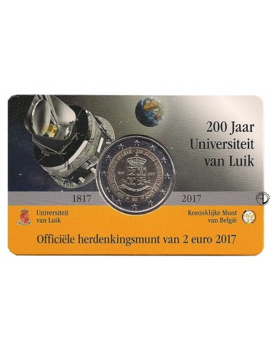 Belgio - 2017 - 2€ Università Liegi (versione olandese)