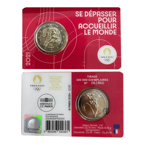 Francia - 2021 - 2€ Olimpiadi in blister