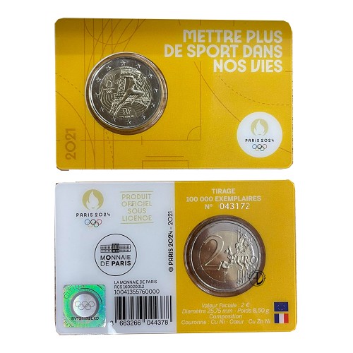 Francia - 2021 - 2€ Olimpiadi in blister