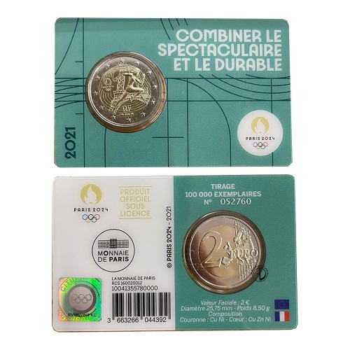 Francia - 2021 - 2€ Olimpiadi in blister