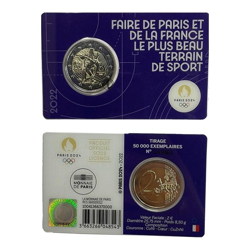 Francia - 2022 - 2€ Olimpiadi in blister