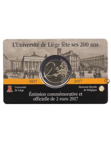 Belgio - 2017 - 2€ Università Liegi (versione olandese)
