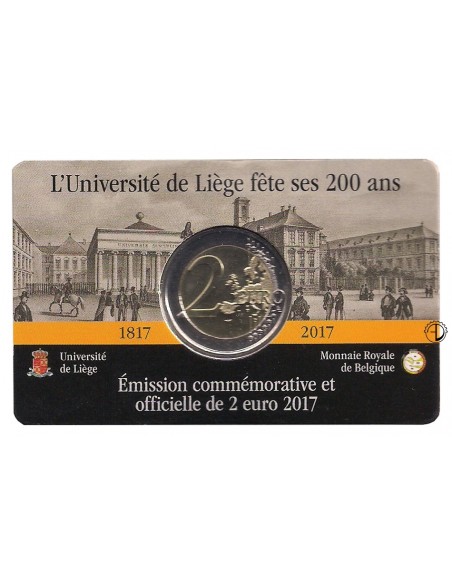 Belgio - 2017 - 2€ Università Liegi (versione olandese)