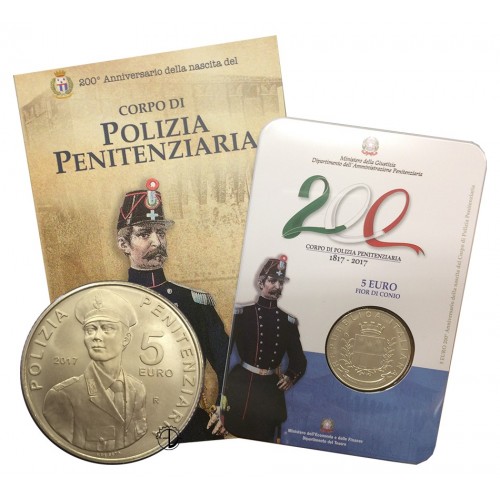 Italia - 2017 - 5€ Polizia Penitenziaria