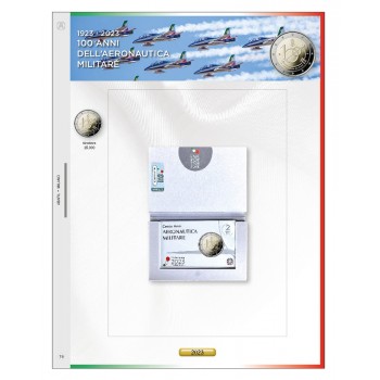 Foglio Italia 2€ 2023 Aeronautica in Coincard - Abafil