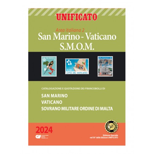Catalogo Unificato 2024 S.Marino, Vaticano, SMOM