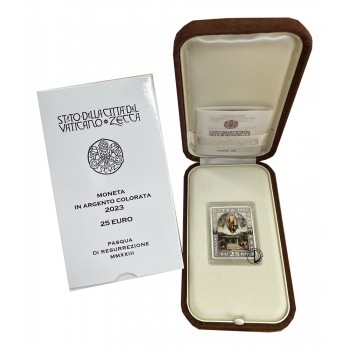 Vaticano - 2023 - 25€ arg Pasqua PROOF