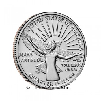 USA 1/4$ 2022 Maya Angelou