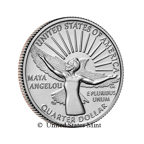 USA 1/4$ 2022 Maya Angelou