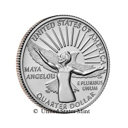USA 1/4$ 2022 Maya Angelou