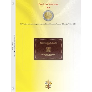 Abafil Vaticano Foglio 2€ 2023 - Perugino