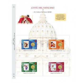 Fogli Vaticano Stamps&Coincard 2023 Pontificato - Abafil