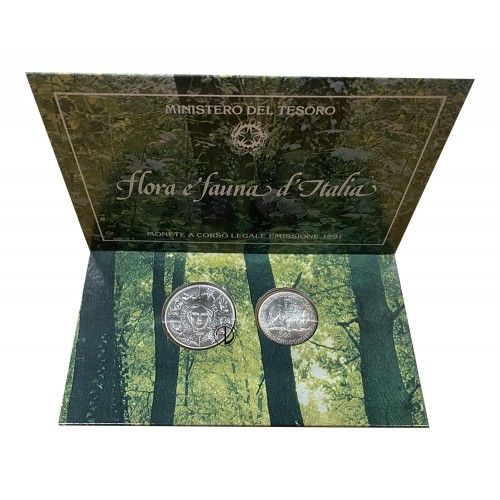 Italia - 1991 - Dittico Flora e Fauna