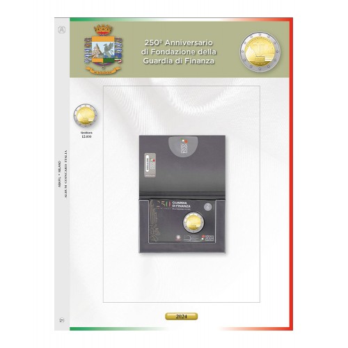 Foglio Italia 2€ 2024 Guardia Finanza...
