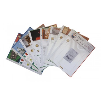 Blocco Fogli Italia 2€ in Coincard - 2009/2018 - Abafil