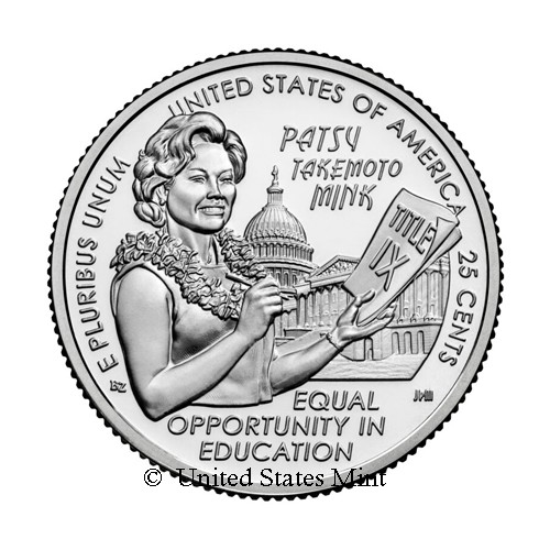 USA 1/4$ 2024 Patsy Takemoto Mink