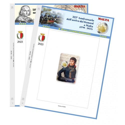 Abafil Foglio 2€ 2023 Malta Napoleone...