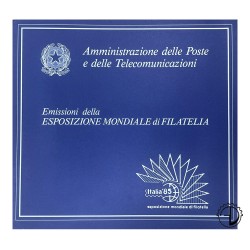 Italia - 1985 - Folder Esposizione mondiale di filatelia