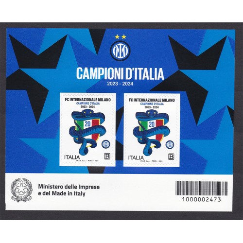 Italia 2024 - Minifoglio Inter Campione