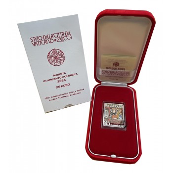 Vaticano - 2024 - 25€ S. Tommaso arg PROOF