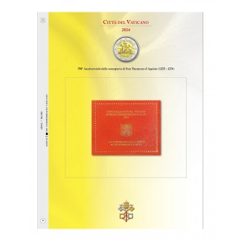Abafil Vaticano Foglio 2€ 2024 - S. Tommaso