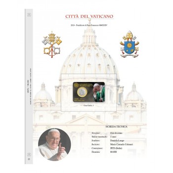 Fogli Vaticano Coincard 2024 1€ - Abafil