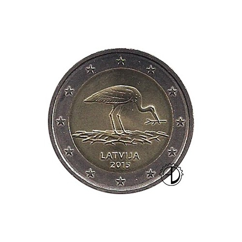Lettonia - 2015 - 2€ Cicogna Nera