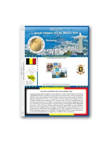 Abafil Foglio 2€ 2016 Belgio in Blister