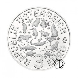 Austria - 2017 - 3€ Animali: Coccodrillo