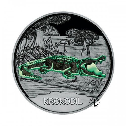 Austria - 2017 - 3€ Animali: Coccodrillo