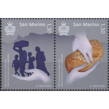 San Marino 2025 - II Guerra Mondiale, 2 v.