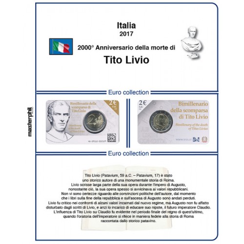 MasterPhil Foglio 2€ Italia 2017 Tito...