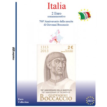 MasterPhil Foglio 2€ Italia 2013 Boccaccio - Coin Card